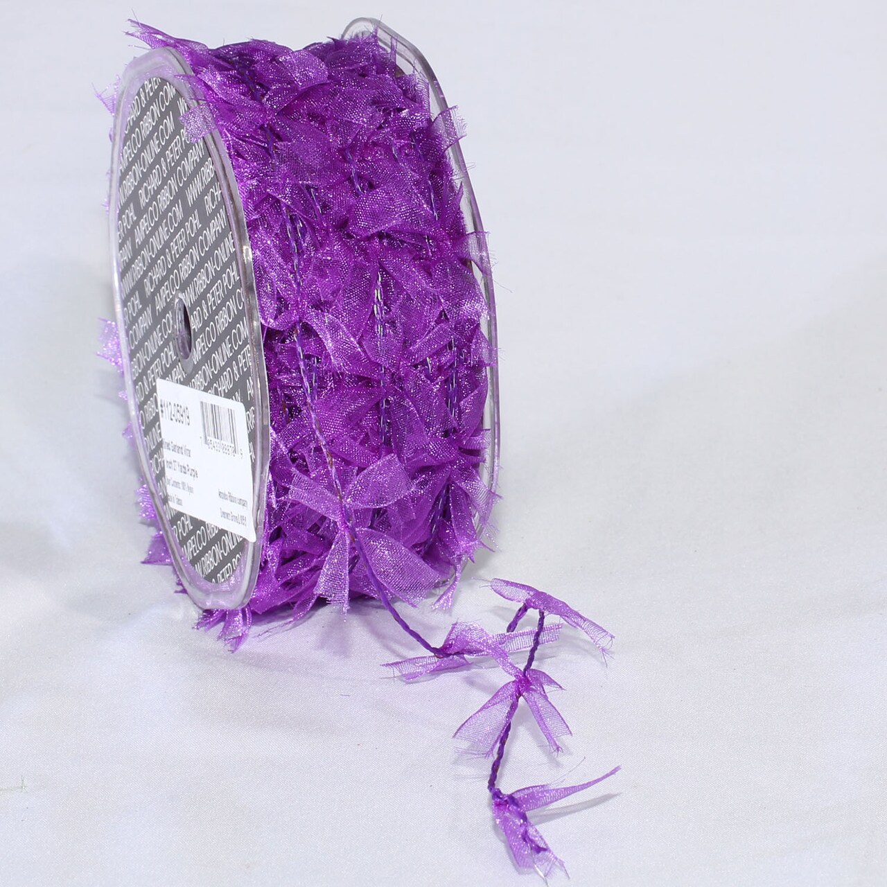 The Ribbon People Sheer Purple Wired Craft Ribbon Garland 1" x 27 Yards